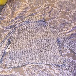 free people ivory comb turtle neck sweater